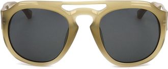 Linda Farrow DRIES VAN NOTEN DVN58 C4 Mens Sunglasses Green Size 49