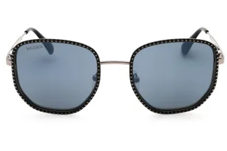 Max & Co. MO0091 Embellished Cat Eye Sunglasses - Black