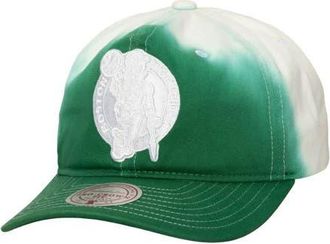 Mitchell & Ness Mens Mitchell & Ness Kelly Green/White Boston Celtics Dip Dye Pro Crown Adjustable Hat at Nordstrom