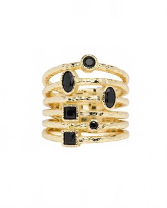 Melinda Maria Womens Monroe Diamondettes Ring In Gold