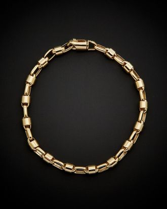 Italian Gold, Inc 14K Italian Gold Mens Bullet Link Bracelet