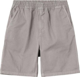 Carhartt Work in Progress Wijde katoenen shorts met elastische taille - Heren - Korte Broeken - Grijs - XS - Katoen - Korte Broeken