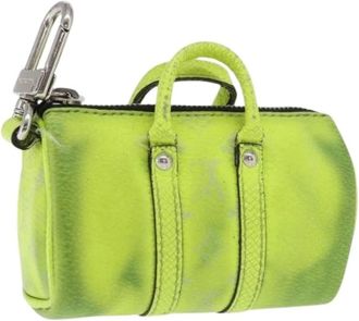 Louis Vuitton Pre-owned Accessories, female, Yellow, Size: ONE SIZE Pre-owned Leather Key Holder