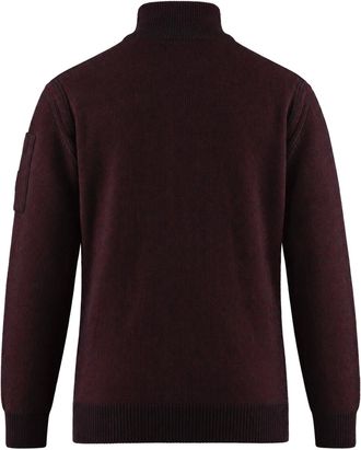 C.P. Company Half-Zip Wool Blend Sweater - Purple