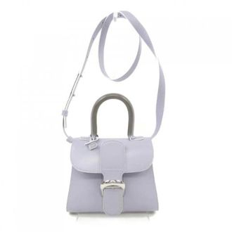 Delvaux Pre-owned Mini Bag - Dames - Pre-owned - Paars - Maat: ONE Size Leer