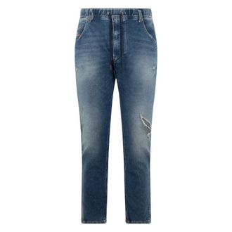 Diesel Slim-fit Jeans, male, Blue, Size: W32 Krooley Jogg Jeans