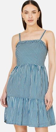 Yumi Stripe Cotton Mini Sun Dress in Blue at Nordstrom, Size 12