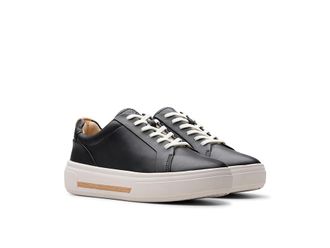 Clarks Hollyhock Walk Womens Shoes Black Leather : 8 B - Medium