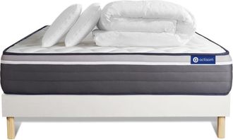 Actisom Pack colch&oacute;n blanco espuma viscoel&aacute;stica 140 x 190