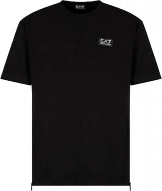 Emporio Armani T-Shirt Logo Side Zip - Heren - T-shirts - Zwart - XL - Katoen - Tops