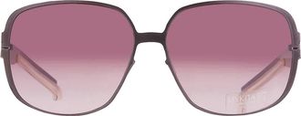Mykita NO1 SUN-HELEN-PURPLE Bordeaux Gradient Oversized Unisex Sunglasses NO1 SUN-HELEN 010 63