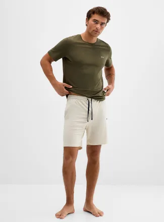 BOSS Mens Sand ultra-comfortable pyjama short
