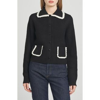 Wayf Millie Cardigan in Black at Nordstrom, Size X-Large