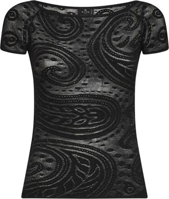 Etro Round-neck Truien - Dames - Ronde hals truien - Zwart - L - Truien & Vesten