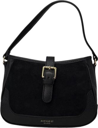 AVENUE 67 Borsa Isadora - Dames - Schoudertassen - Zwart - ONE Size - Leer - Tassen