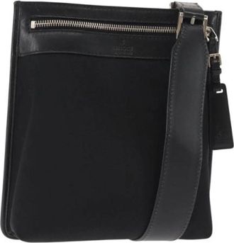 Gucci Pre-owned Cross Body Bag - unisex - Vintage Schoudertas - Zwart - ONE Size - Nylon - Vintage