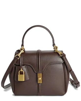 Tiffany & Fred Smooth Leather Top-Handle Shoulder Bag