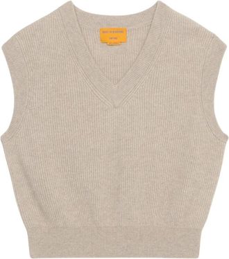 Guest In Residence Truien & Vesten, Dames, Beige, M, Kasjmier, Kasjmier V-hals Beige Jas