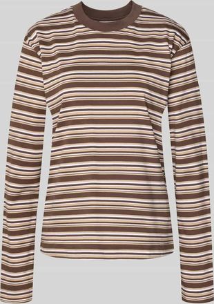 Jack & Jones Boxy Fit Longsleeve Modell SOPHIA in Hellbraun Melange, Gr&ouml;&szlig;e XL