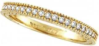 Allurez Diamond Wedding Ring Band in 14K Yellow Gold (0.31 ctw)