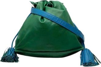 Loewe Pre-owned Bucket Bags, female, Green, Size: ONE SIZE Pre-owned Flamenco Crossbody Bag