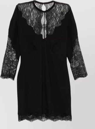 The Attico virgin wool knee-length mini dress