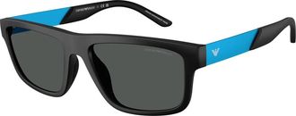 Emporio Armani Zonnebril Ea 4244U Zwart - Heren - Zonnebrillen - Zwart - 57 MM - Accessoires