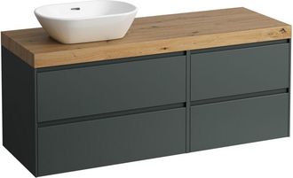 Laufen Lani Encimera De Lavabo Roble Silvestre Incl. Mueble Bajo, - Laufen