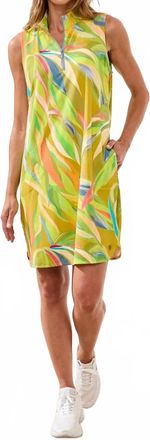 Tribal High Performance Sport Dress In Lime Tart