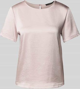 Max Mara Regular Fit T-Shirt aus Satin und Jersey Modell GILBERT in Hellrosa, Größe XS