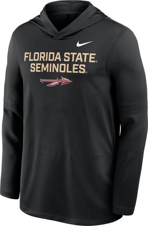 Nike Florida State Sideline Nike Mens Dri-FIT College Long-Sleeve Hooded Top in Black | 03B900AFTN-7XL