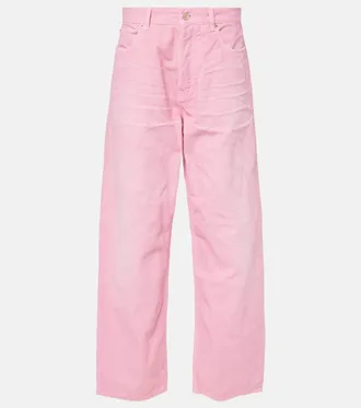 パンツ BALENCIAGA Women Straight Pants 786468TRWA6 2014 PINK Balenciaga unisex loose fit trouser BALENCIAGA - Nugnes1920