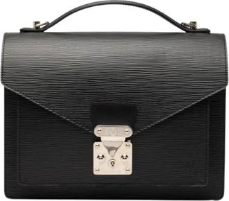 Louis Vuitton Pre-owned Monceau - Dames - Vintage Handtas - Zwart - ONE Size - Leer - Vintage