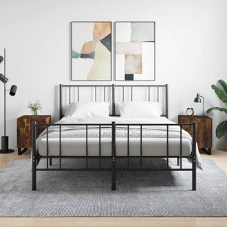 vidaXL Vidaxl - Bedside Cabinets 2 pcs Smoked Oak 40x40x50 cm Engineered Wood