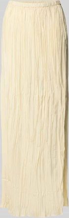 Topshop Maxirock aus Viskose-Mix mit Strukturmuster Modell THEA in Ecru, Gr&ouml;&szlig;e 34