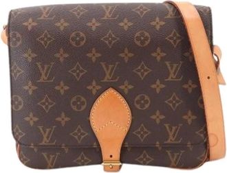 Louis Vuitton Pre-owned Monogram Canvas Shoulder Bag - Dames - Vintage Schoudertas - Bruin - ONE Size - Vintage