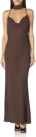 AFRM Cheryl Maxi Dress in Espresso at Nordstrom, Size X-Large