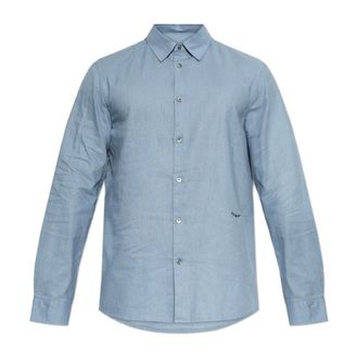 Zadig&Voltaire Casual Shirts, male, Blue, Size: XL Shirt Sid