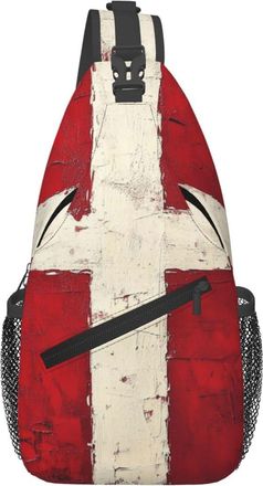 Generic Denmark Danish Flag Crossbody Bag Trendy Cross Body Bag Lightweight Backpack For Men Outdoors Shopping