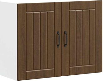 vidaXL Kitchen Wall Cabinet Lucca Brown Oak Engineered Wood Vidaxl