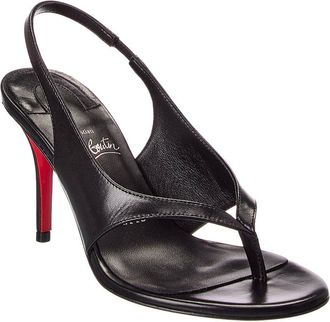 Christian Louboutin Miss Z Infradita 80 Leather Slingback Sandal