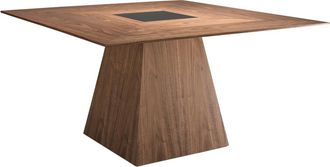 Angel Cerdá Quadratischer Design Esstisch Pintez 150 x 150 cm - Nussbaum