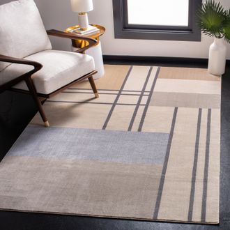 Safavieh Orwell Machine Made Area Rug, Ivory / Taupe Contemporary Style Easy Care