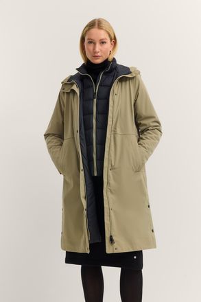 Bugatti Damen Regenparka waterafstotend, capuchon, vestinzetstuk