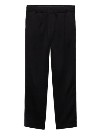 Prada logo-plaque trousers - Nero