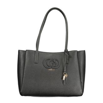 Guess Zwarte Polyurethaan Vrouwen Handtas