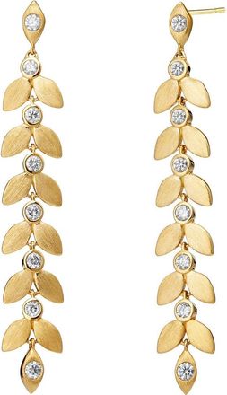 Syna Cerez Petal Drop Earings in Satin Gold at Nordstrom, Size Medium