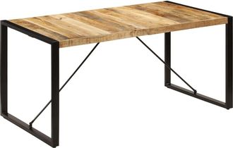 Nova Mesa De Sal&oacute;n Comedor De Dise&ntilde;o Madera Maciza De Mango 160x80x75 Cm
