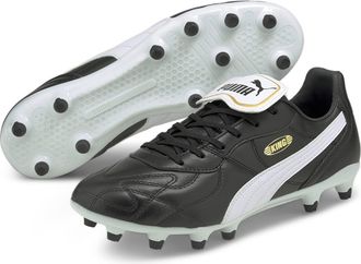Puma Puma Mens King Cup FG Adults Football Boots Lace Up Black/White 8.5 (42.5)