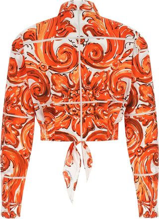 Dolce & Gabbana Womens Orange Cotton Blouse